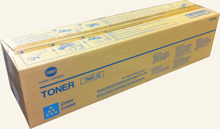 Konica Minolta TN-613C CYAN ORIGINAL GENUINE TONER FOR BIZHUB C552 C552DS C652 C652DS